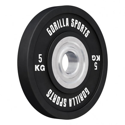 Disco de Pesas Olímpico con Revesitmiento de Goma 5 - 25 kg - Gorilla Sports ES