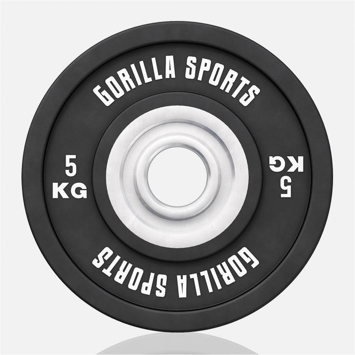 Disco de Pesas Olímpico con Revesitmiento de Goma 5 - 25 kg - Gorilla Sports ES