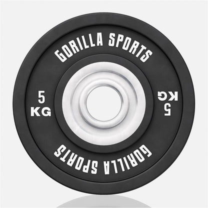 Disco de Pesas Olímpico con Revesitmiento de Goma 5 - 25 kg - Gorilla Sports ES
