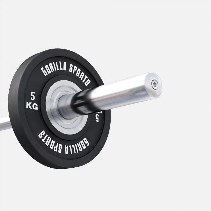 Disco de Pesas Olímpico con Revesitmiento de Goma 5 - 25 kg - Gorilla Sports ES