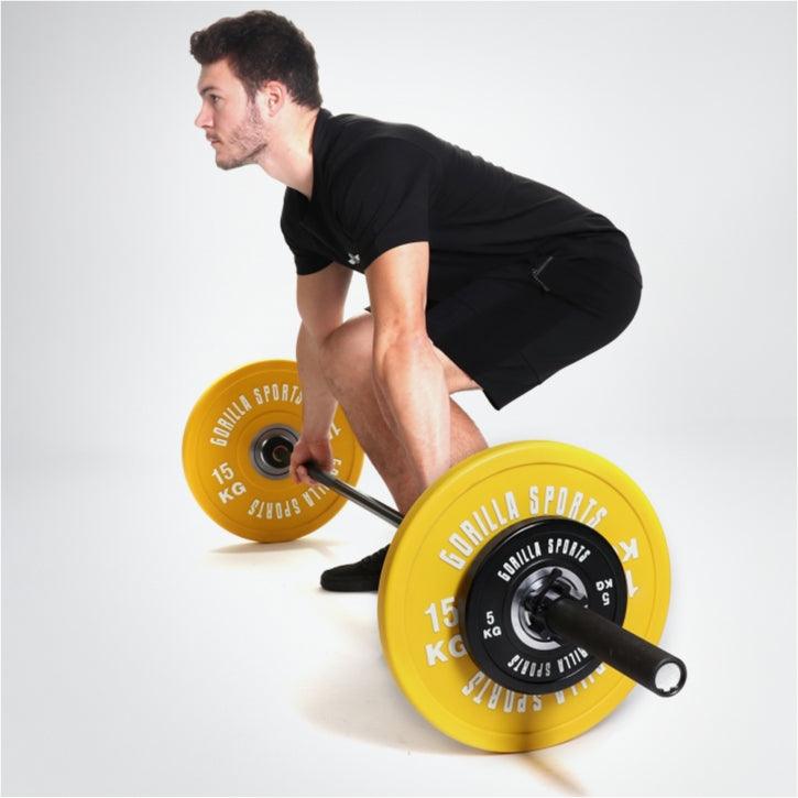 Disco de Pesas Olímpico con Revesitmiento de Goma 5 - 25 kg - Gorilla Sports ES