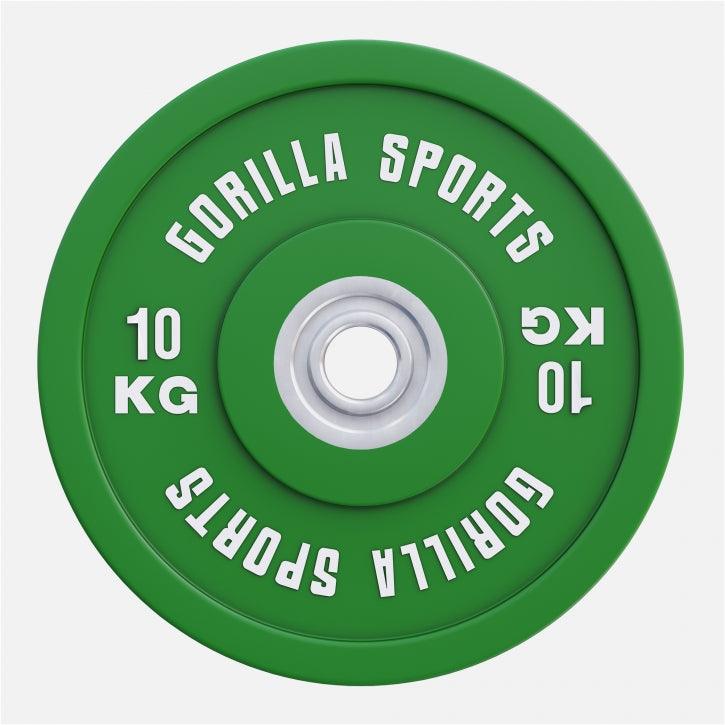 Disco de Pesas Olímpico con Revesitmiento de Goma 5 - 25 kg - Gorilla Sports ES