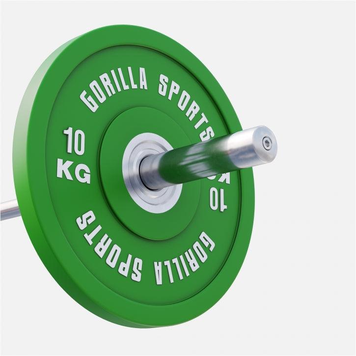 Disco de Pesas Olímpico con Revesitmiento de Goma 5 - 25 kg - Gorilla Sports ES