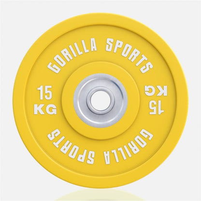 Disco de Pesas Olímpico con Revesitmiento de Goma 5 - 25 kg - Gorilla Sports ES