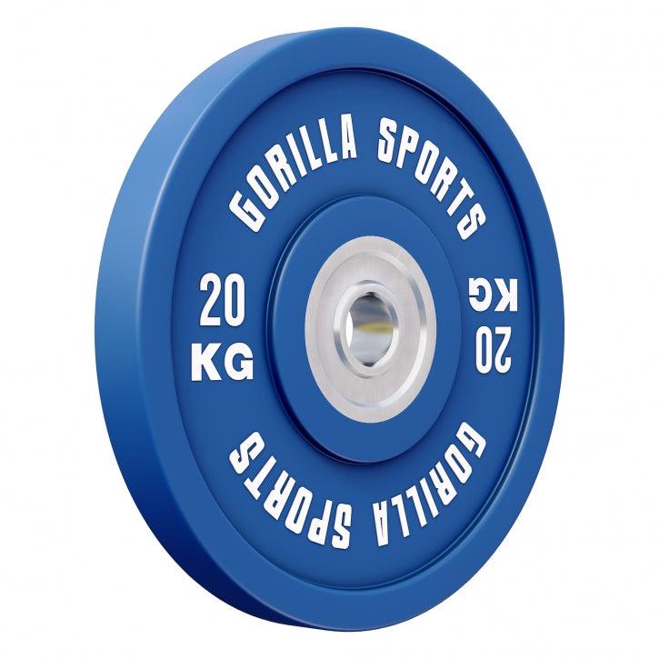 Disco de Pesas Olímpico con Revesitmiento de Goma 5 - 25 kg - Gorilla Sports ES