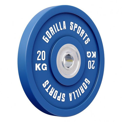 Disco de Pesas Olímpico con Revesitmiento de Goma 5 - 25 kg - Gorilla Sports ES