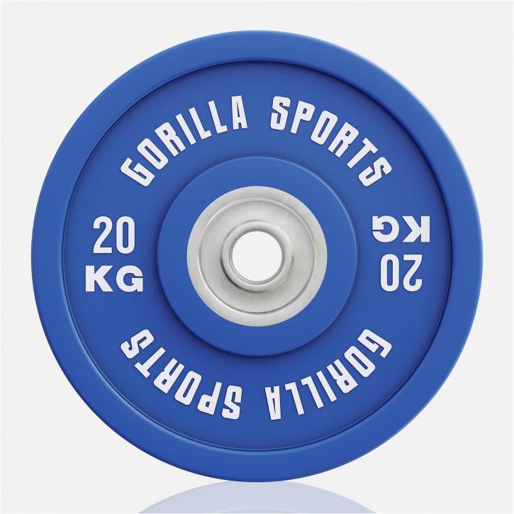 Disco de Pesas Olímpico con Revesitmiento de Goma 5 - 25 kg - Gorilla Sports ES