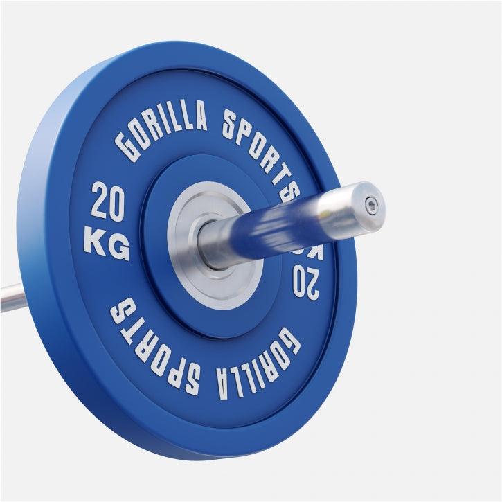 Disco de Pesas Olímpico con Revesitmiento de Goma 5 - 25 kg - Gorilla Sports ES