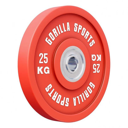 Disco de Pesas Olímpico con Revesitmiento de Goma 5 - 25 kg - Gorilla Sports ES