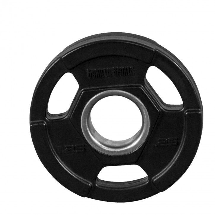 Disco de Pesas Olímpico de Plástico con Triple Agarre 1,25 - 25 kg - Gorilla Sports ES