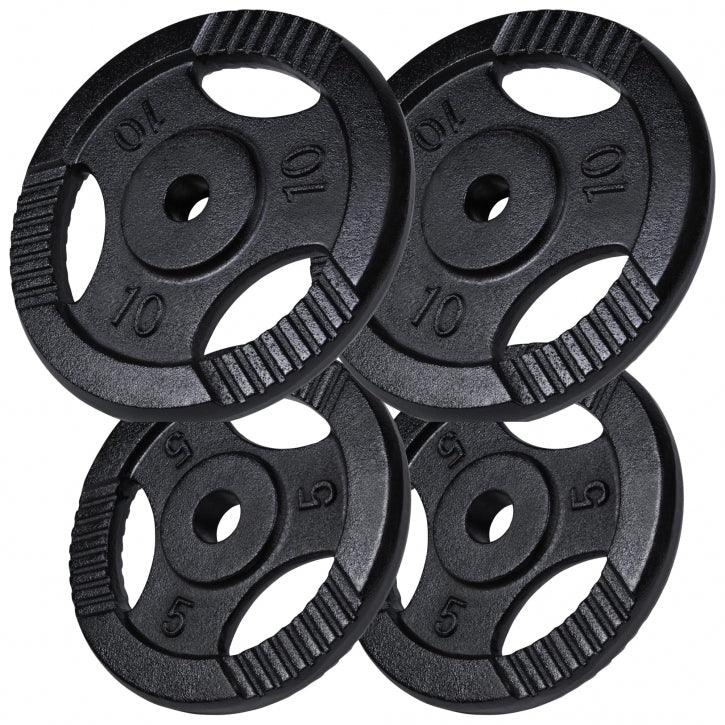 Juego de Disco de Pesas con Agarre 0,5 kg - 20 kg - Gorilla Sports ES