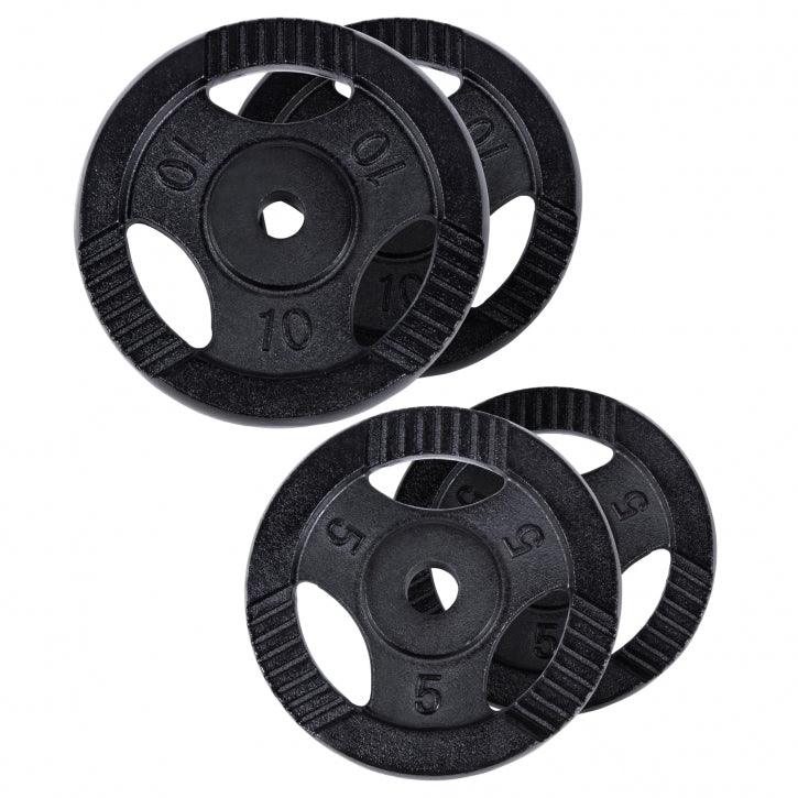 Juego de Disco de Pesas con Agarre 0,5 kg - 20 kg - Gorilla Sports ES