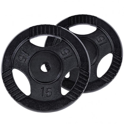 Juego de Disco de Pesas con Agarre 0,5 kg - 20 kg - Gorilla Sports ES