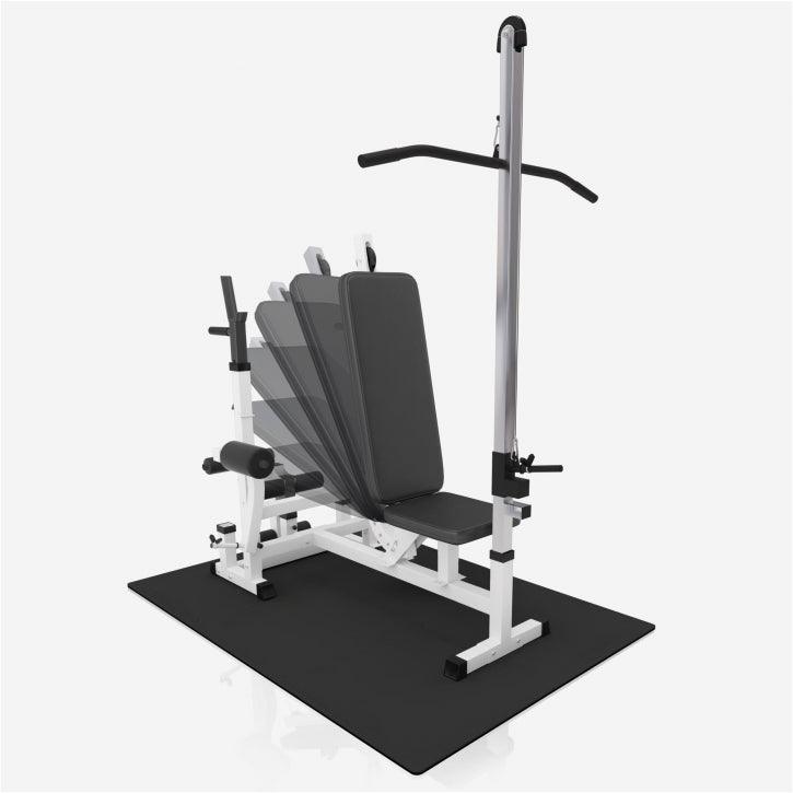 Multiestación Home Gym + Torre de Polea + Set de Pesas de Plástico + Protector Suelo - Gorilla Sports ES