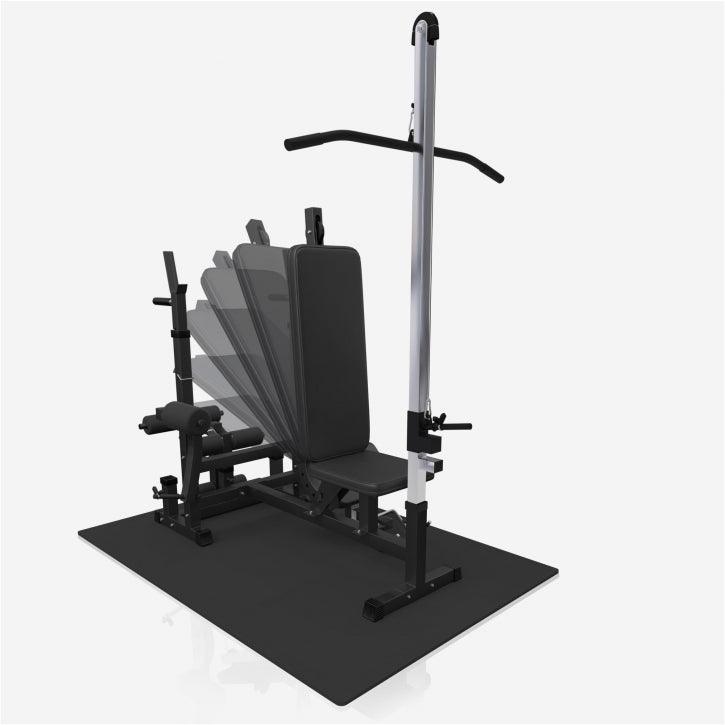 Multiestación Home Gym + Torre de Polea + Set de Pesas de Plástico + Protector Suelo - Gorilla Sports ES