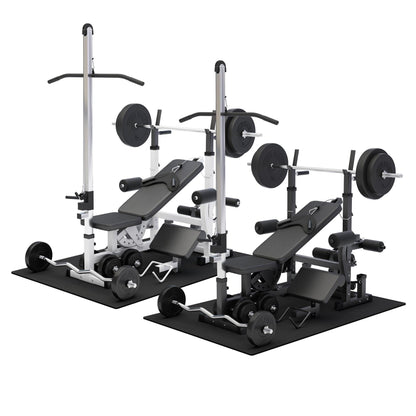 Multiestación Home Gym + Torre de Polea + Set de Pesas de Plástico + Protector Suelo - Gorilla Sports ES