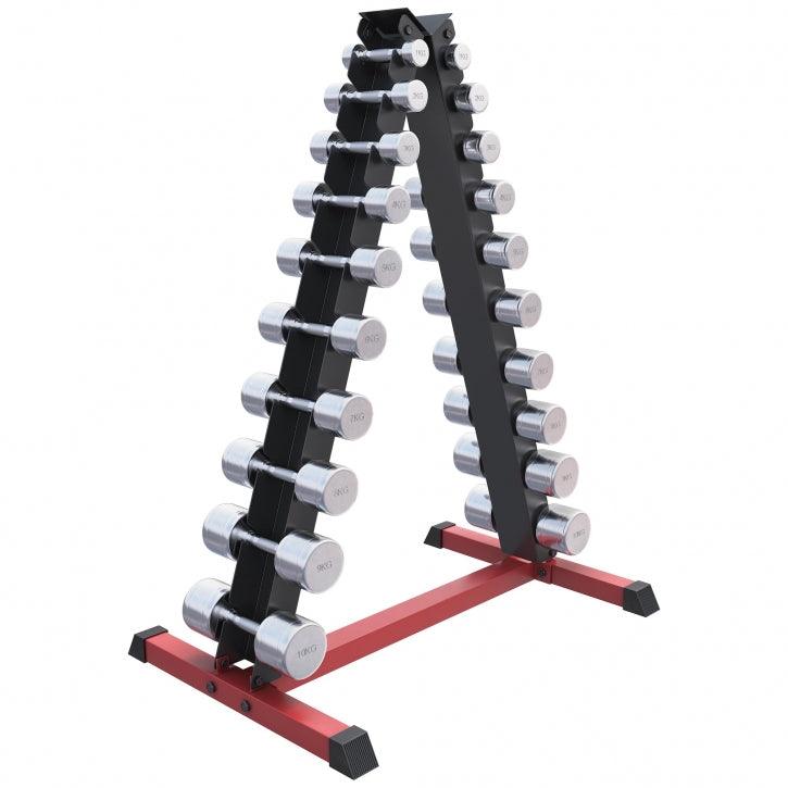 Mancuerna fija de Acero Cromado 1 - 20 kg - Gorilla Sports ES