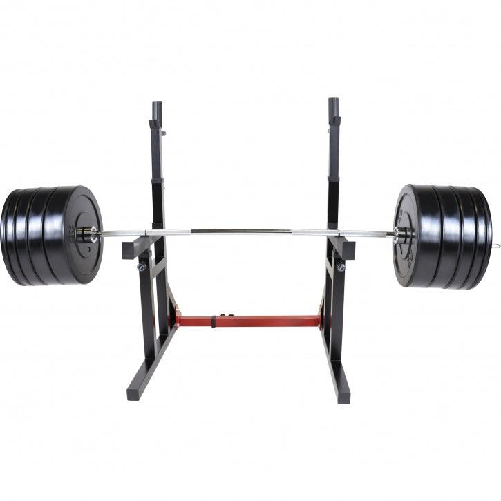 Soporte para Sentadillas + Set de Discos de Pesas Olímpicos de Goma - 170 kg - Gorilla Sports ES