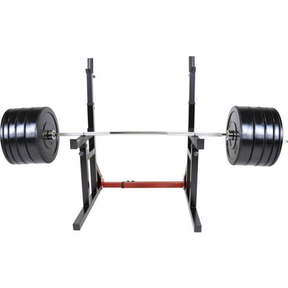 Soporte para Sentadillas + Set de Discos de Pesas Olímpicos de Goma - 170 kg - Gorilla Sports ES