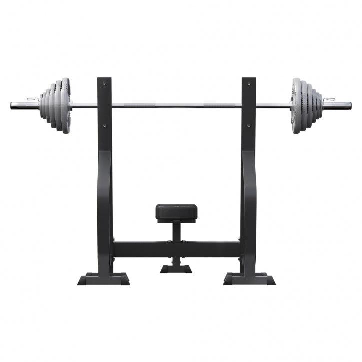 Banco de Musculación Profesional + Set de Pesas Olímpicas de Hierro Fundido - 130 kg - Gorilla Sports ES