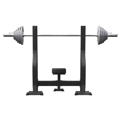 Banco de Musculación Profesional + Set de Pesas Olímpicas de Hierro Fundido - 130 kg - Gorilla Sports ES