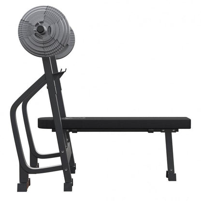 Banco de Musculación Profesional + Set de Pesas Olímpicas de Hierro Fundido - 130 kg - Gorilla Sports ES