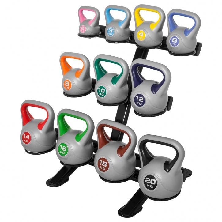 Kettlebell Stylish de Plástico 2 - 20 kg - Gorilla Sports ES