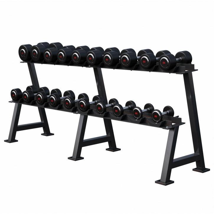 Mancuerna fija de Goma 2,5 - 50 kg - Gorilla Sports ES
