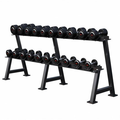 Mancuerna fija de Goma 2,5 - 50 kg - Gorilla Sports ES