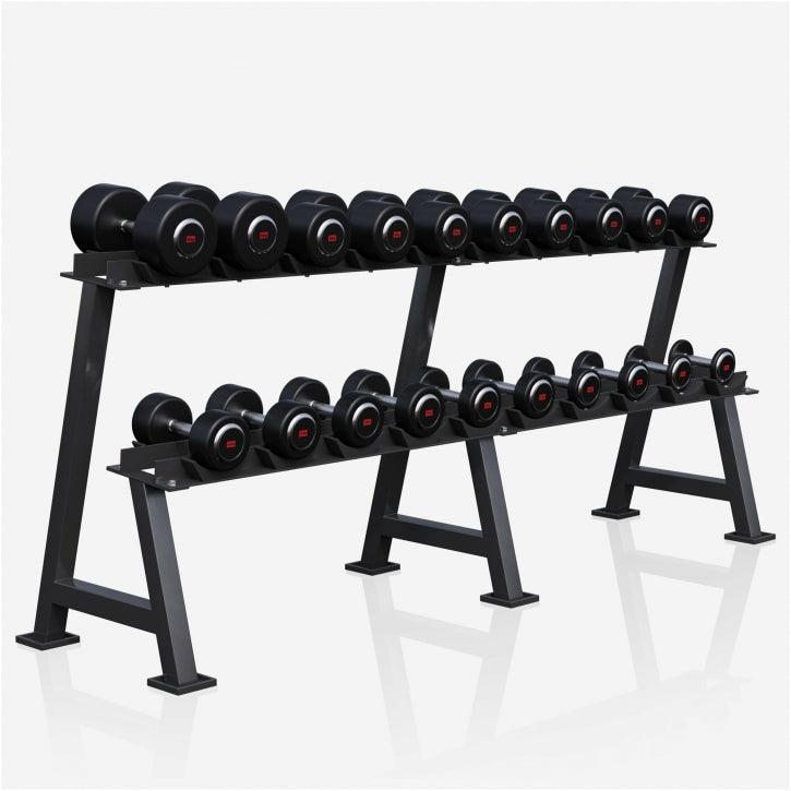 Mancuerna fija de Goma 2,5 - 50 kg - Gorilla Sports ES
