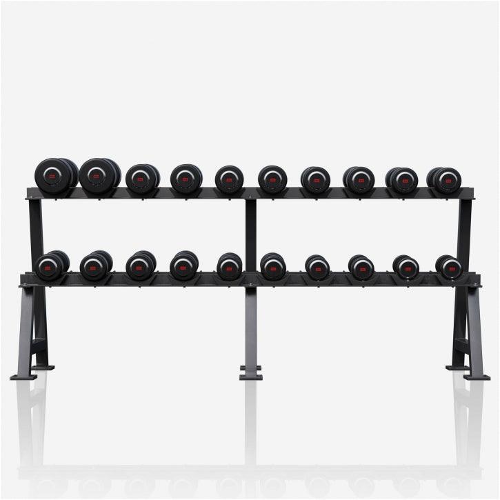 Mancuerna fija de Goma 2,5 - 50 kg - Gorilla Sports ES