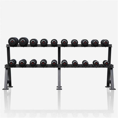 Mancuerna fija de Goma 2,5 - 50 kg - Gorilla Sports ES
