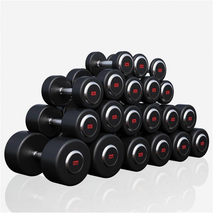 Mancuerna fija de Goma 2,5 - 50 kg - Gorilla Sports ES