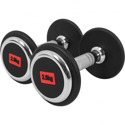 Mancuerna fija de Goma 2,5 - 50 kg - Gorilla Sports ES