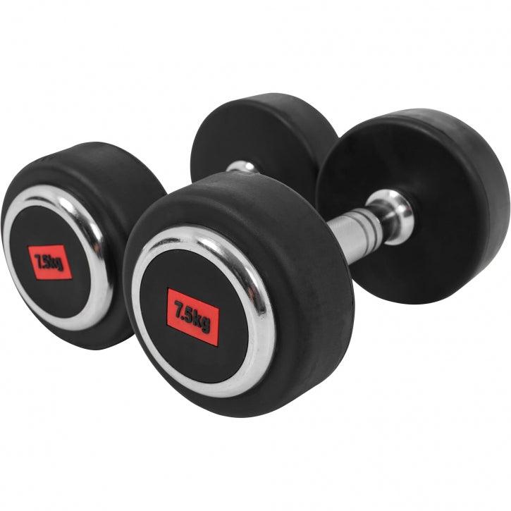 Mancuerna fija de Goma 2,5 - 50 kg - Gorilla Sports ES