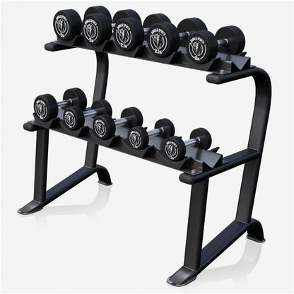 Soporte para Mancuernas con 2 Niveles y Set de 90 kg - Gorilla Sports ES