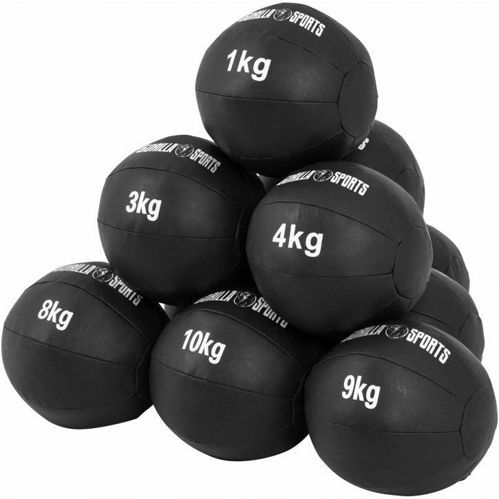 Balón Medicinal de Cuero 1 - 10 kg - Gorilla Sports ES