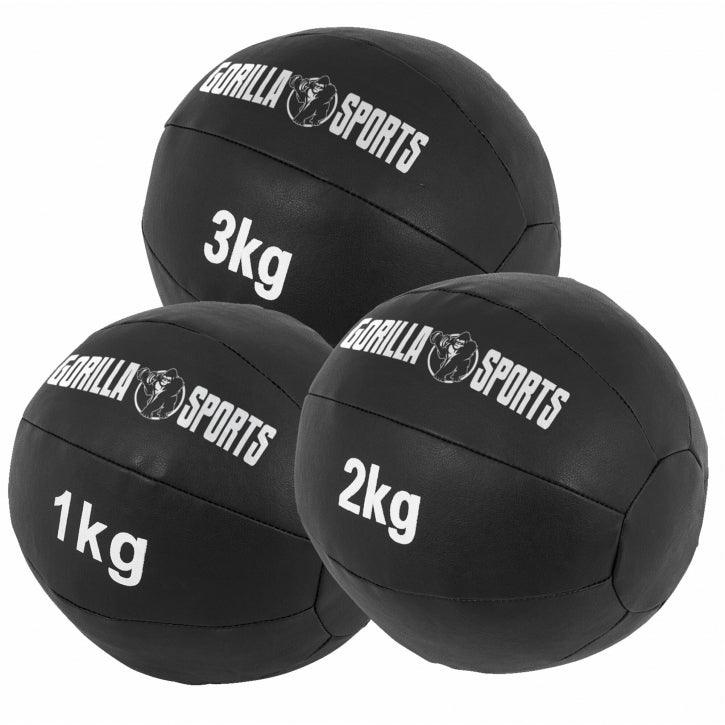 Balón Medicinal de Cuero 1 - 10 kg - Gorilla Sports ES