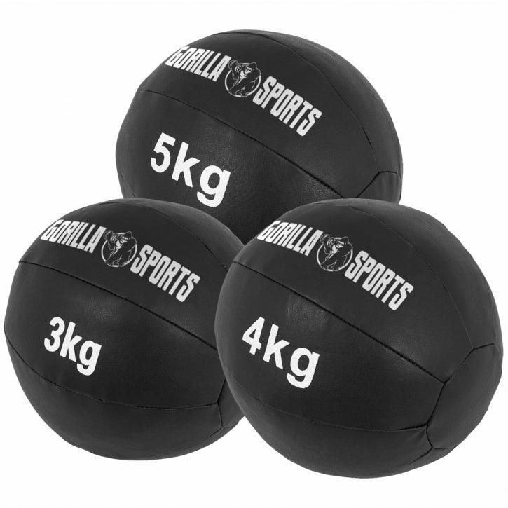 Balón Medicinal de Cuero 1 - 10 kg - Gorilla Sports ES