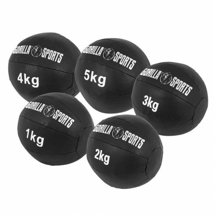 Balón Medicinal de Cuero 1 - 10 kg - Gorilla Sports ES