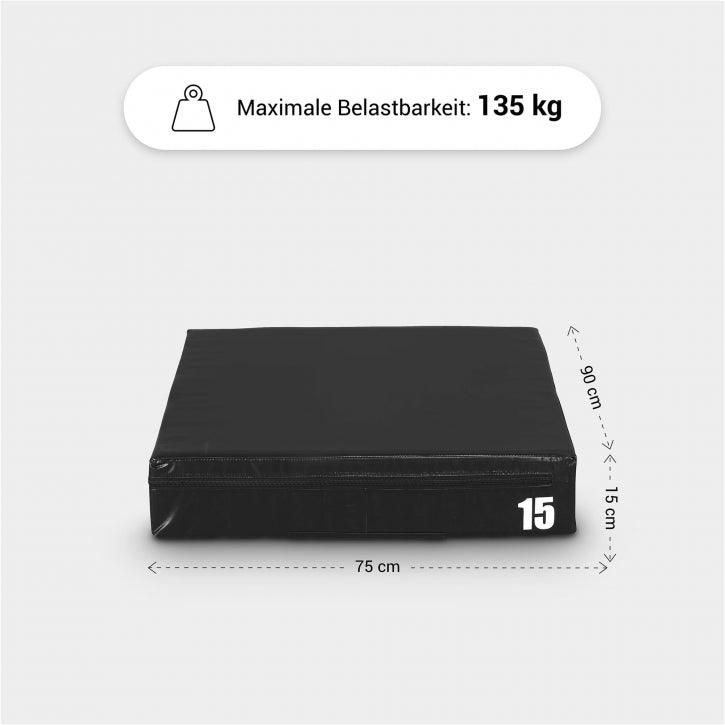 Cajón de Salto Pliométrico Acolchado 15 - 60 cm - Gorilla Sports ES