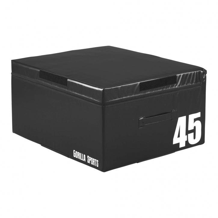Cajón de Salto Pliométrico Acolchado 15 - 60 cm - Gorilla Sports ES