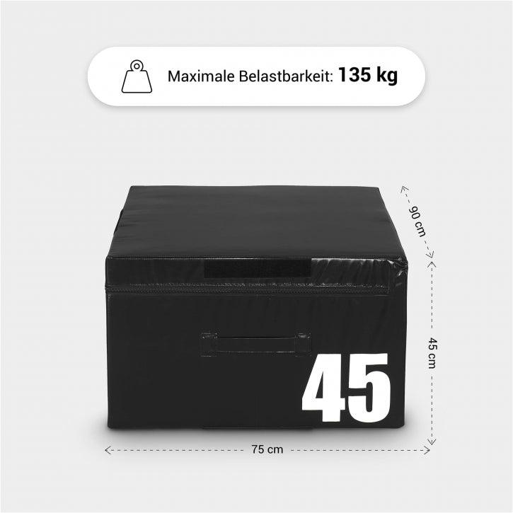 Cajón de Salto Pliométrico Acolchado 15 - 60 cm - Gorilla Sports ES