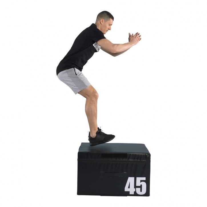 Cajón de Salto Pliométrico Acolchado 15 - 60 cm - Gorilla Sports ES