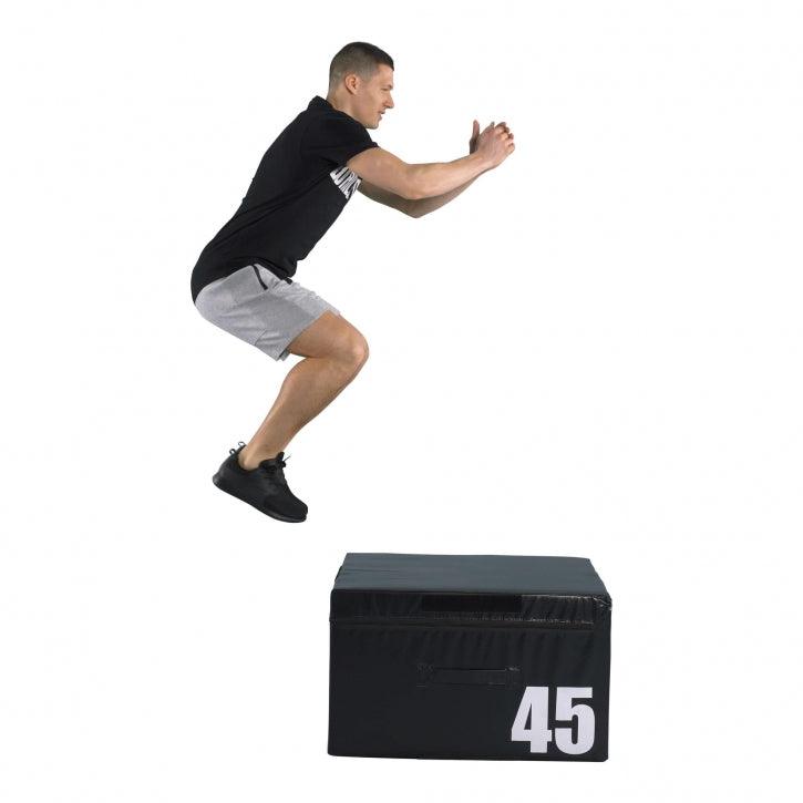 Cajón de Salto Pliométrico Acolchado 15 - 60 cm - Gorilla Sports ES