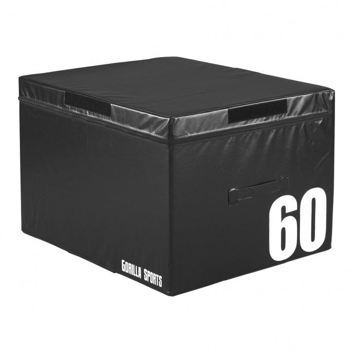 Cajón de Salto Pliométrico Acolchado 15 - 60 cm - Gorilla Sports ES