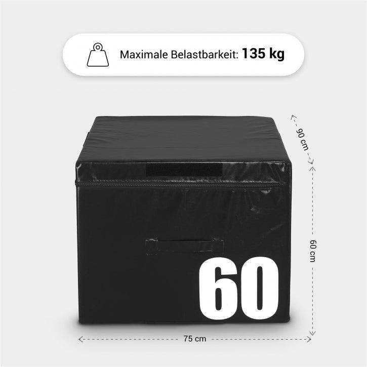 Cajón de Salto Pliométrico Acolchado 15 - 60 cm - Gorilla Sports ES