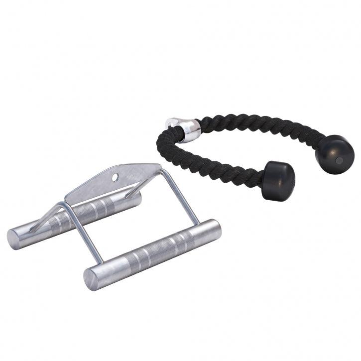 Set de Tiradores Para Polea - Remo + Cuerda - Gorilla Sports ES
