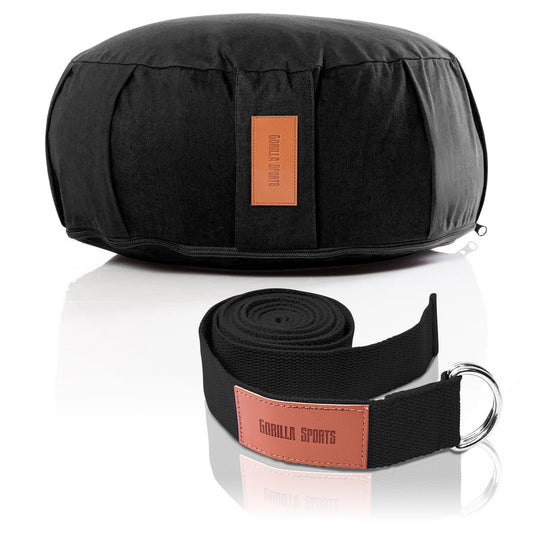 Set de Cojín de Yoga + Cinturón de Yoga - Gorilla Sports ES