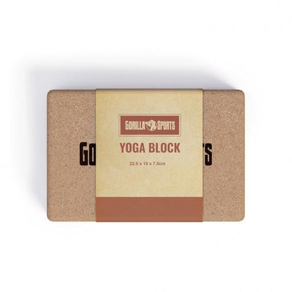 Bloque de Yoga de Corcho - Gorilla Sports ES